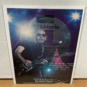 Joe Satriani - D'Addario - 1997 Print Advertisement